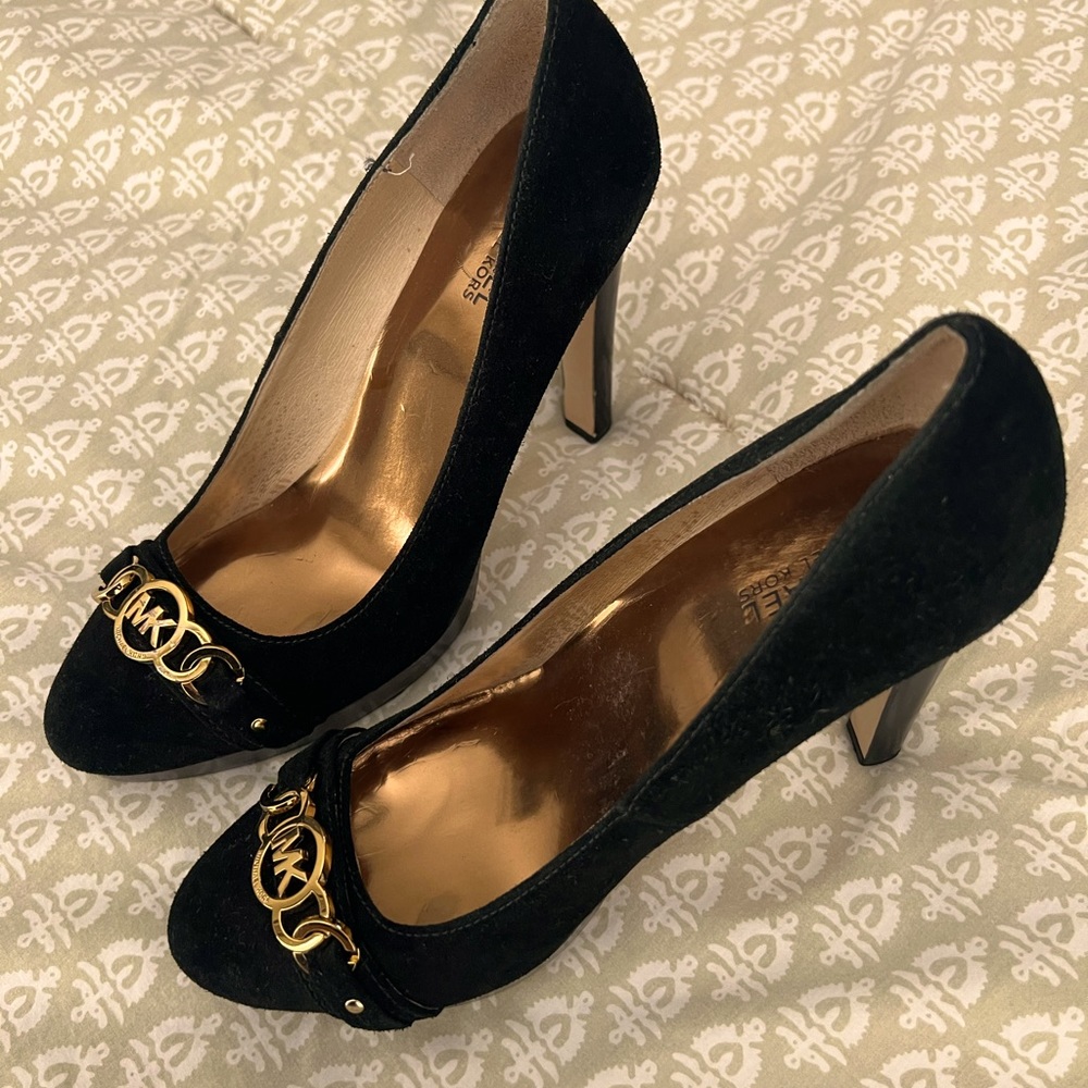 Michael Kors, Size 9.5M, Black Velvet